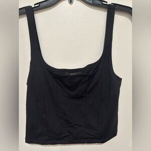 Forever 21 Black Fitted Tank Top